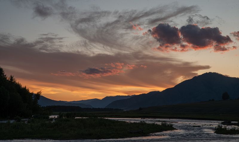 nature, landscape, mountains, clouds, облака, горы, пейзаж, природа photo preview