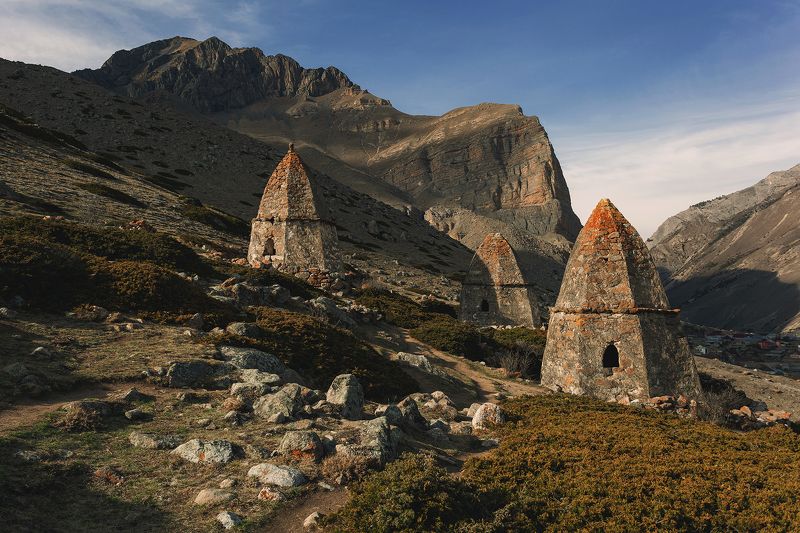 кавказ, кбр, эльтюбю, закат, Город мертвыхphoto preview