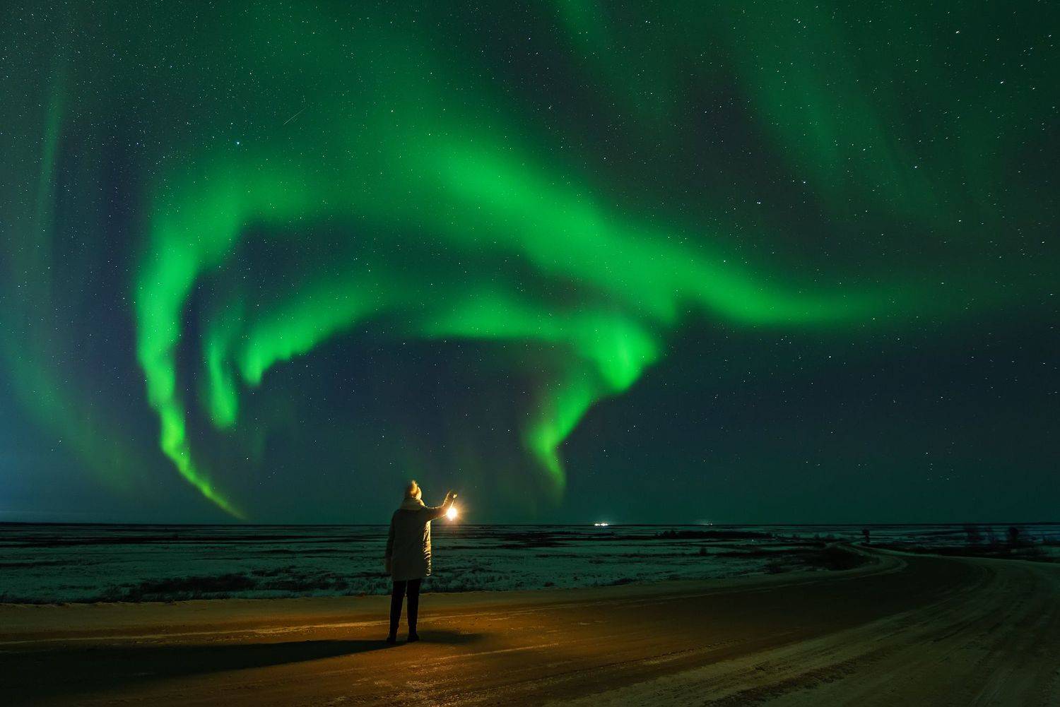 северное сияние, полярное сияние, заполярье, aurora borealis, polar lights, Виктор Куликов