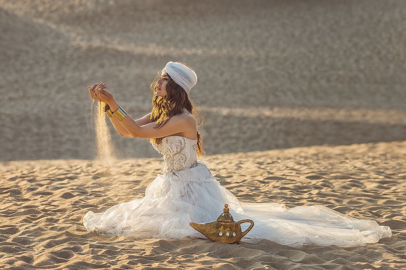 Дюны Анапа, песок, лампа Аладдина, волшебная лампа, восточная сказка, фотосессия Восточная сказкаphoto preview