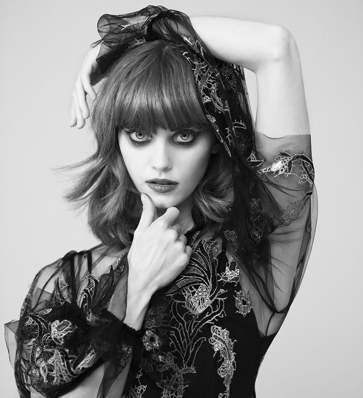 woman beauty blackandwhite redheadphoto preview