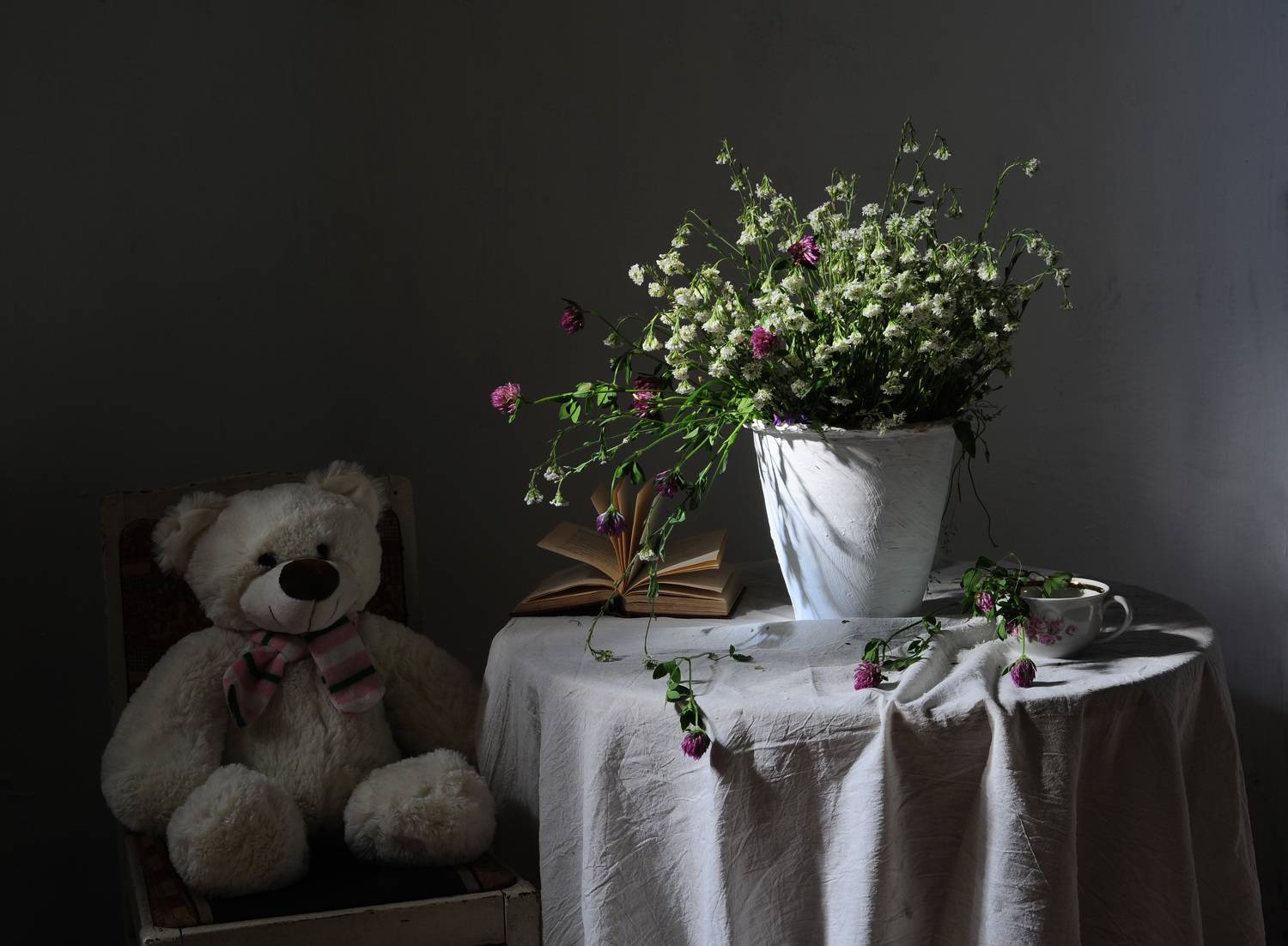 Мишка.. Автор: Oksana Evkodimova лето, мишка, игрушка, луговые травы, Oksana Evkodimova