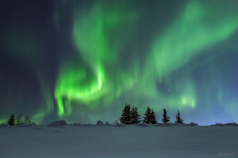 северное сияние, полярное сияние, заполярье, aurora borealis, polar lights photo preview