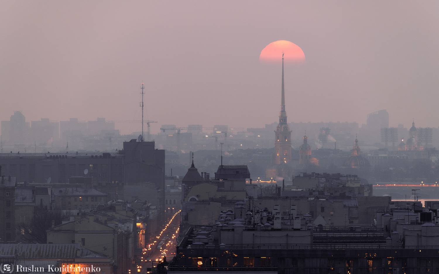 санкт-петербург, петропавловский собор, петропавловская крепость, закат, прострел, композитная фотография, time blending, Кондратенко Руслан