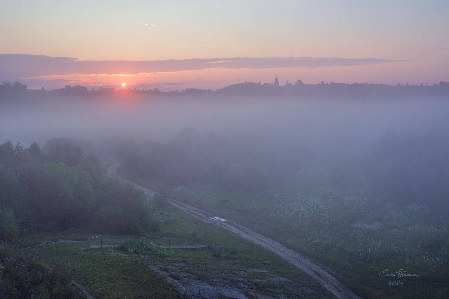Мистика туманов. Кологрив. Автор: Елена Рубинская кологрив,костромскаяобласть, утро, туман, костромская область, Елена Рубинская