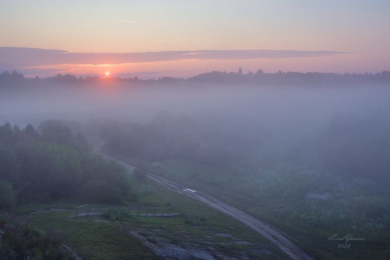 кологрив,костромскаяобласть, утро, туман, костромская область Мистика туманов. Кологривphoto preview