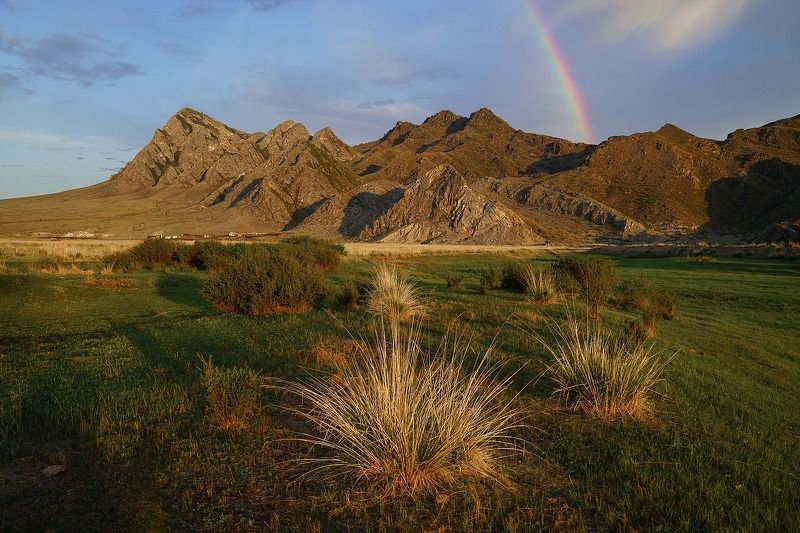тува, тыва, хайыракан, сибирь, радуга, пейзаж, красиво, лето, горы У Хайыраканаphoto preview
