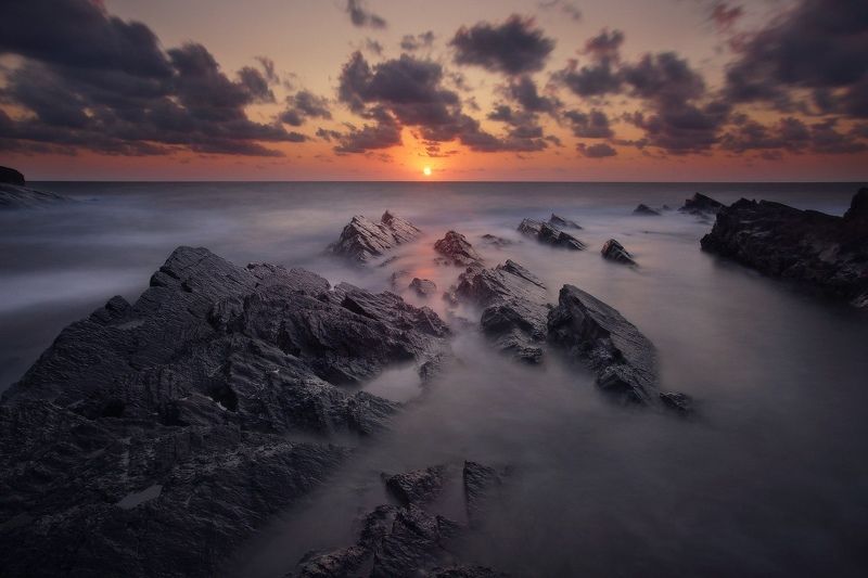 море, восход, скалы, болгария Черное мореphoto preview