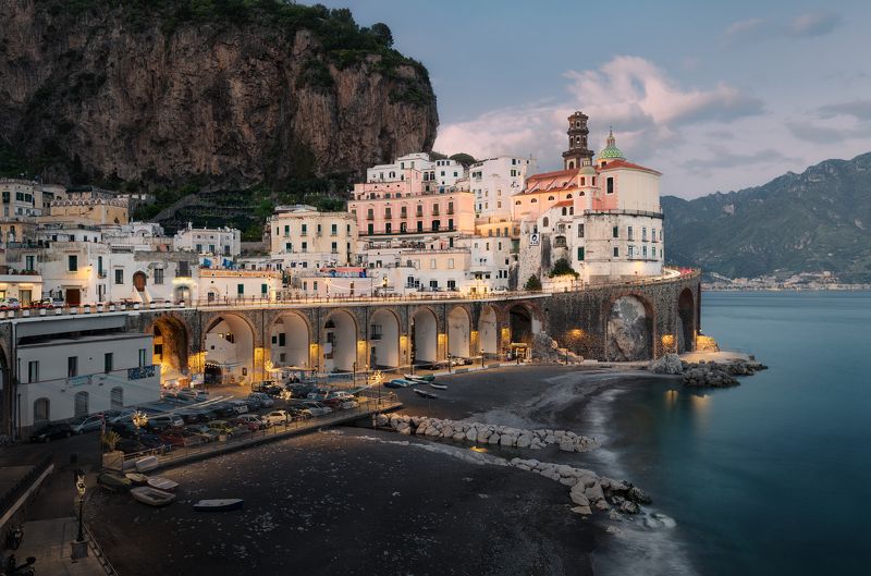 италия, амалфи, атрани, рассвет, закат, море, город, порт, бухта, пляж, неаполь, italy, italia, amalfi, atrani, dusk, dawn, port, bay, beach, naples, napoli Атрани / Atraniphoto preview