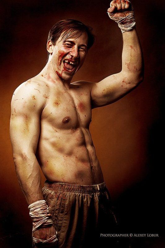 мужик, мужчина, боец, боксер, ретушь, лобур боецphoto preview