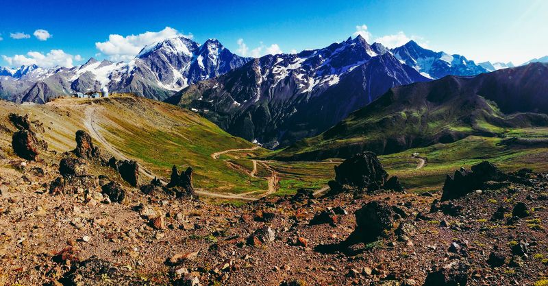 caucasus, landscape, mountains Summer in the mountainsphoto preview