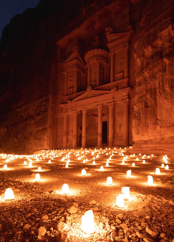 иордания, петра, эль-хазнэ Ночная Петра фото превью
