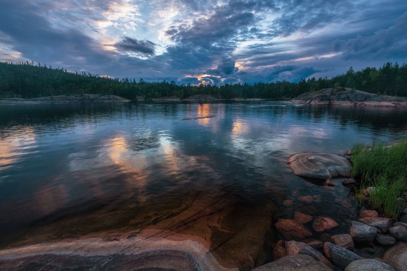 Закат на Ладоге фото превью