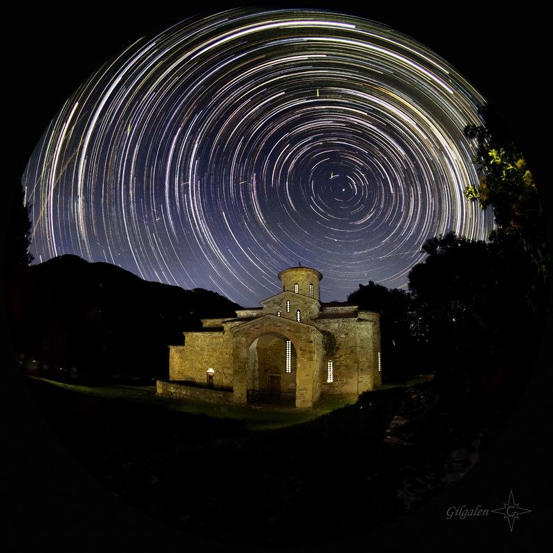 Коловорот, астрофото, треки, фишай Вращение сфер (серия). Вечный хоровод.photo preview