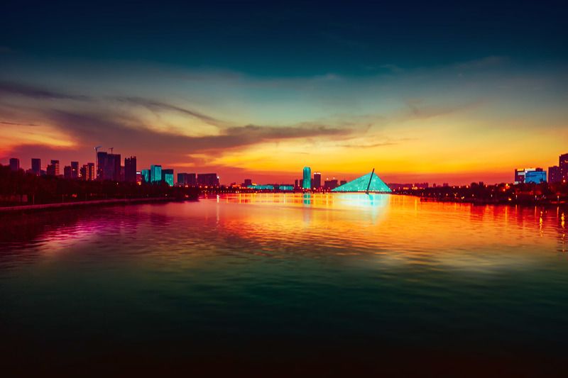 浐灞落日 浐灞落日photo preview