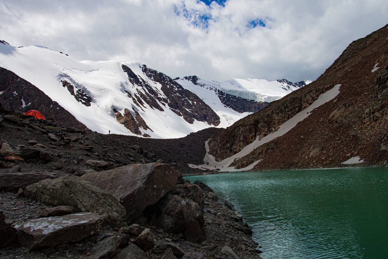 Алтай, горы, ледник, озеро, Никифорова Ксения