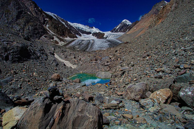 алтай актру ледник горы photo preview