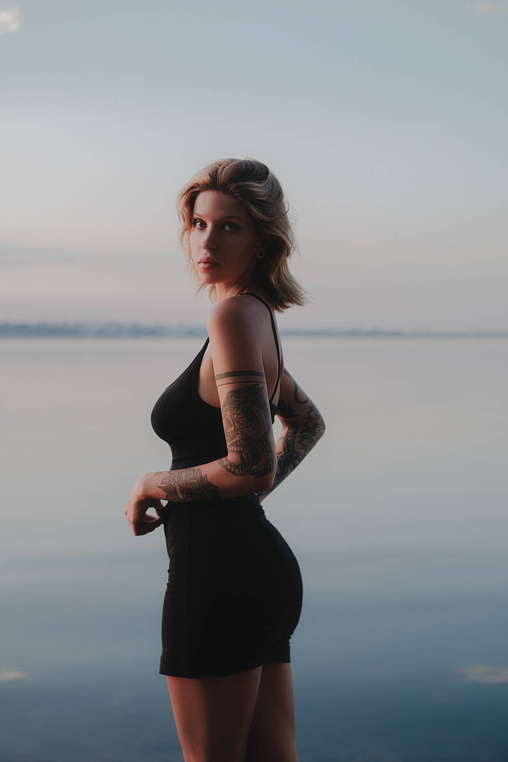 девушка портрет лето закат girl summer portrait sunset, Дзюба Нелли