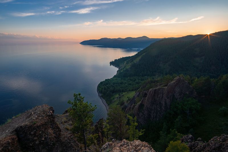 байкал, скрипер, ббт, закат Закат на утёсе Скриперphoto preview