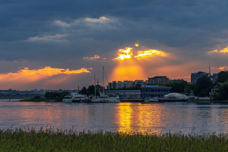 иркутск, ангара, закат Закат над Ангаройphoto preview