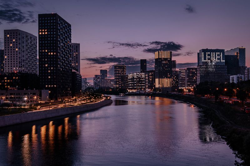 город, архитектура, москва, улица, street, city, moscow, russia, architecture, urban Московское послезакатноеphoto preview