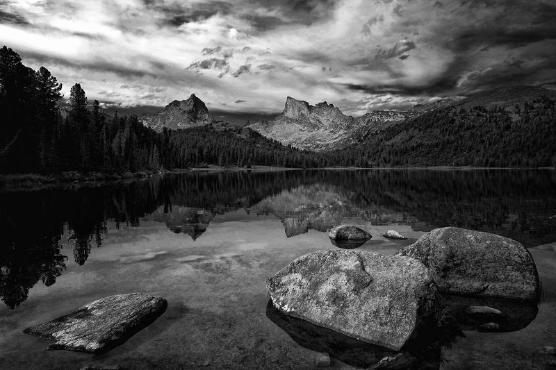 саяны горы вечер озеро светлое Вечер у озераphoto preview