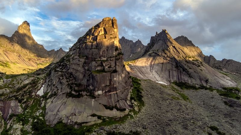ергаки, парабола, сибирь, горы, красноярский край На закате уходящего дняphoto preview