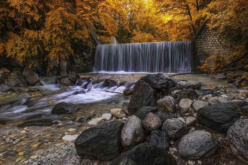Водопады реки Аспропотамос (белая река) , Грецияphoto preview