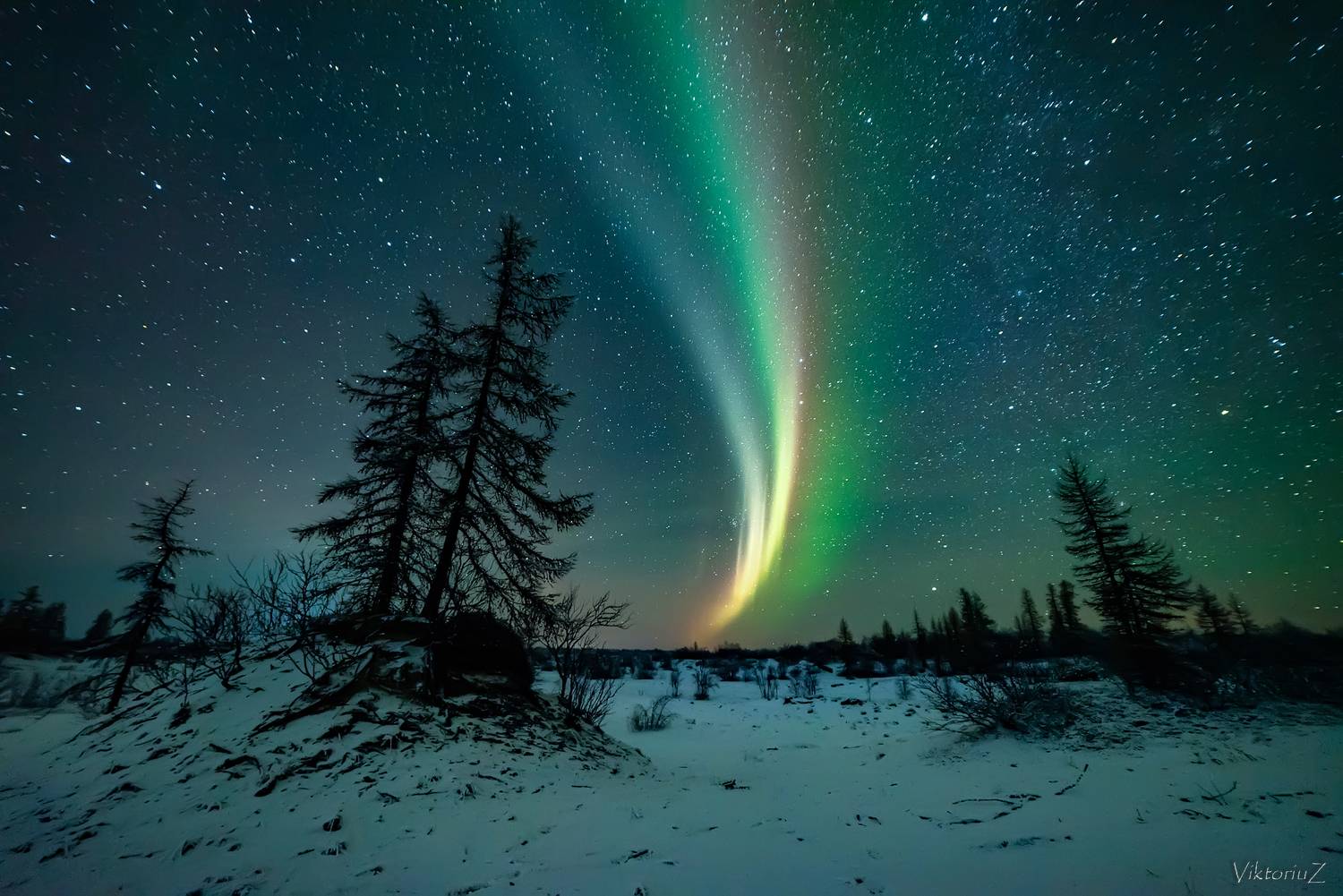 северное сияние, полярное сияние, заполярье, aurora borealis, polar lights, Куликов Виктор