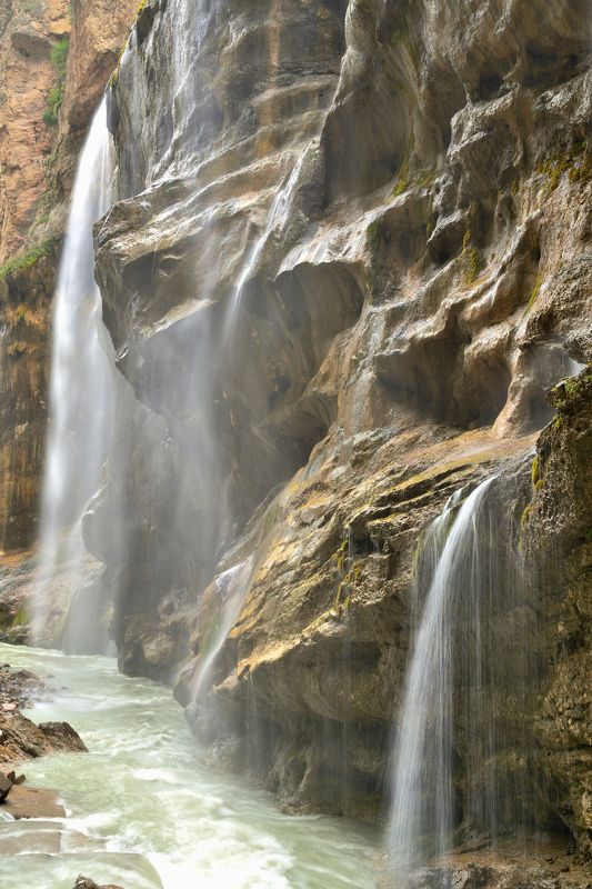 кабардино-балкария, чегемское ущелье, чегемская теснина, горы, скалы, чегемский водопад, Седина Чегемаphoto preview