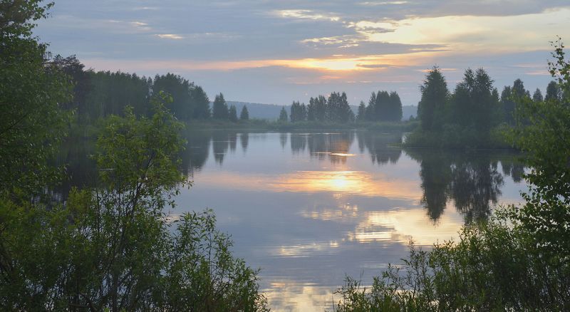 Вечер после дождливого дня фото превью