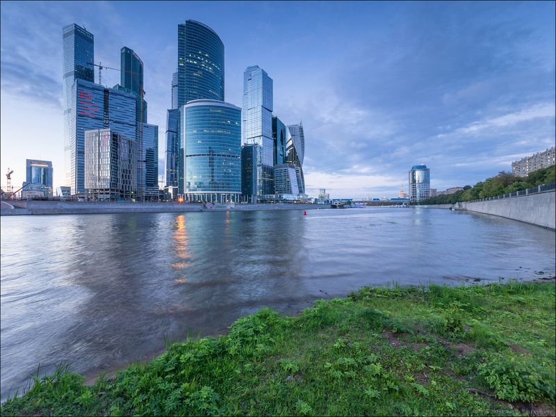 City, Evening, Moscow, River, Russia, Skyscrapers, Вечер, Город, Москва, Небоскребы, Река, Россия, Сити Россия. Москва. Москва-Сити.photo preview