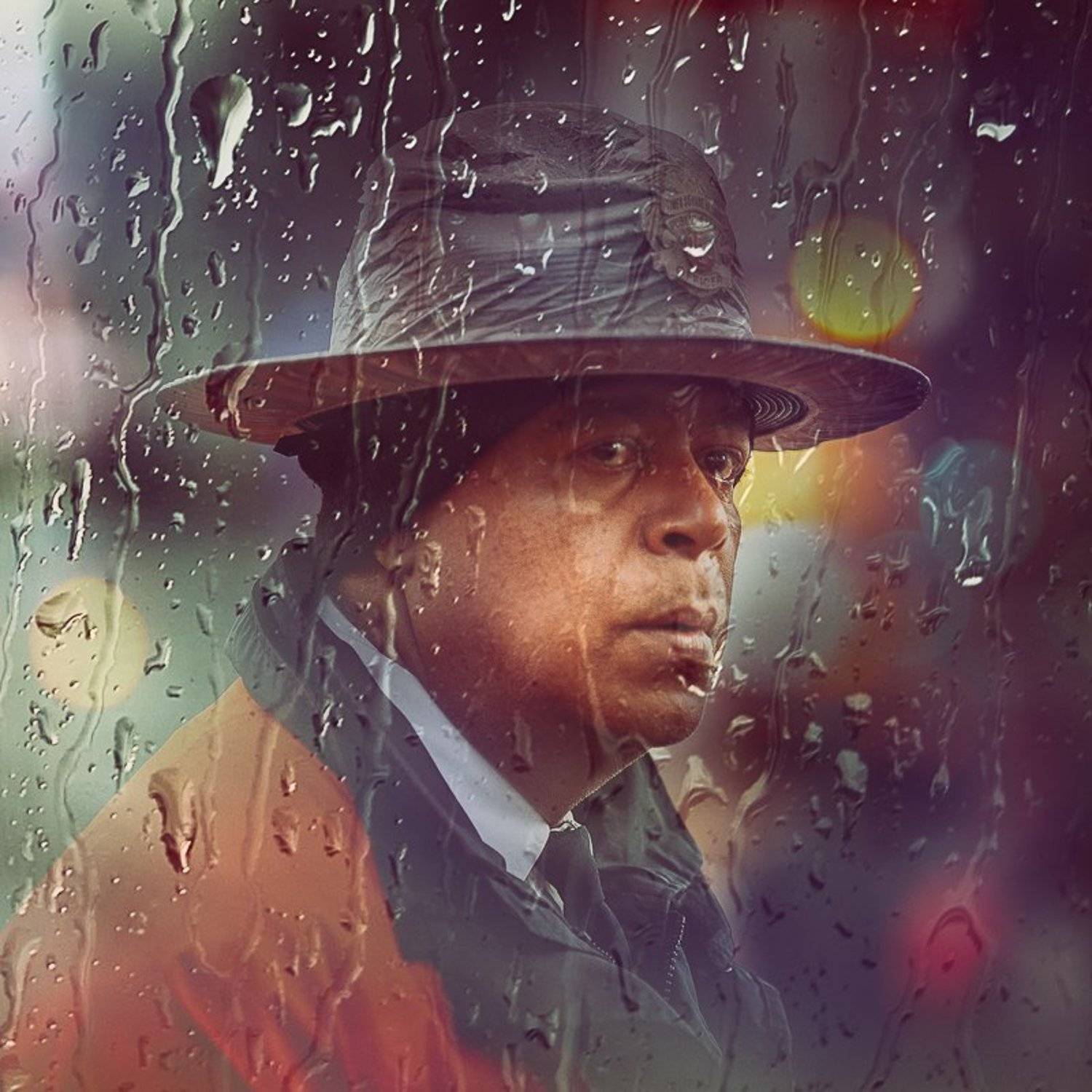 На посту.. Автор: D_Runk Дождь, На посту, Непогода, Полицейский, D_Runk