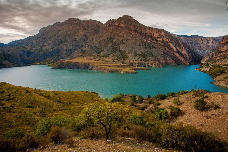 пейзаж озеро горы кавказ  Дагестан photo preview