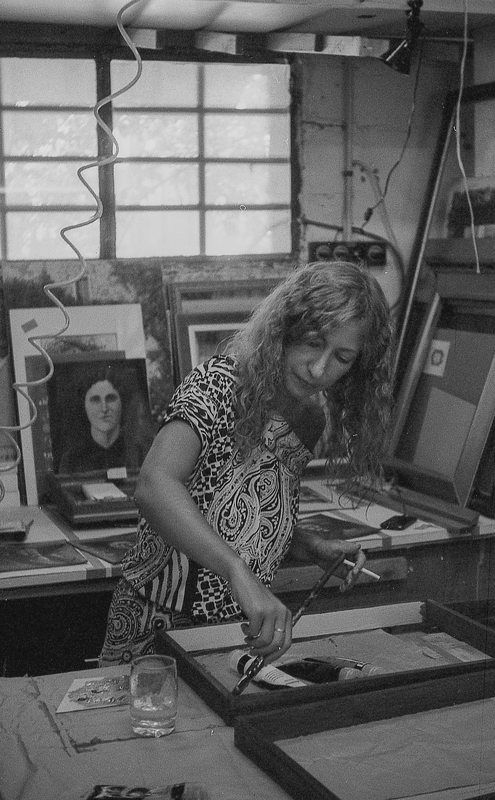 film, girls, fomapan, work,  работницы багетной мастерскойphoto preview