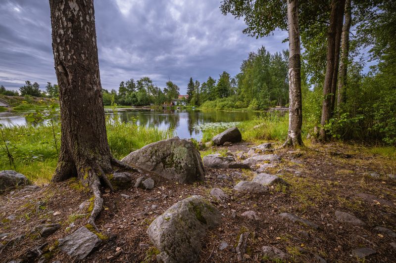 остров каменистый, приозерск, вуокса На берегу Вуоксы. фото превью