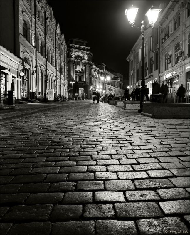 москва, кузнецкий мост, вечер Огни и бликиphoto preview