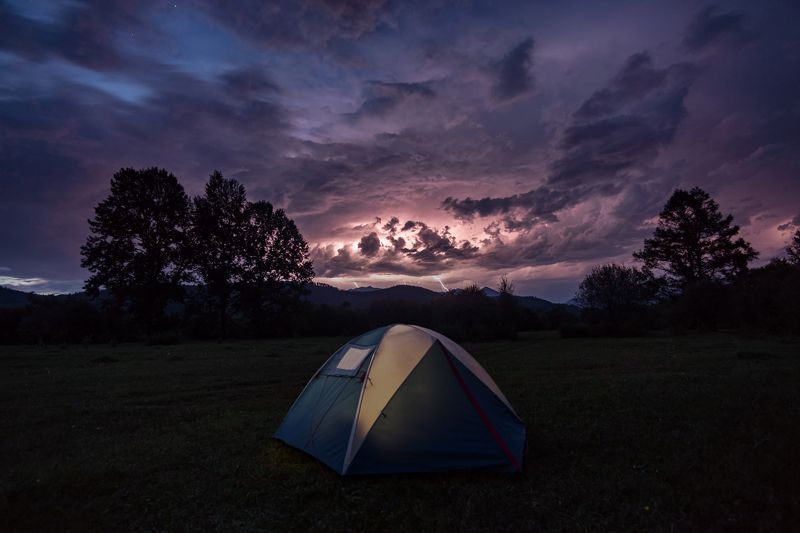гроза, ночь, иркут, саяны Летняя гроза фото превью