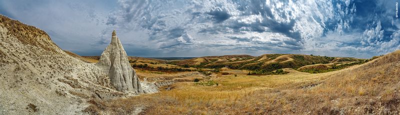 Гора, Ведьмин Клык, Калачевский район, Волгоградская область, панорама, пейзаж, достопримечательность, степь, равнина, придонье волгоград, степь, оврах, балка, останец, Ведьмин Клыкphoto preview