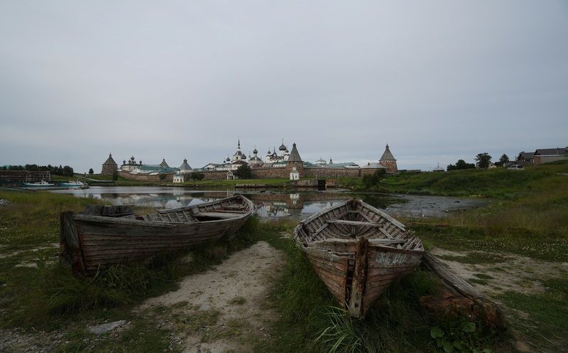 monastery, fortress, island, bastion, temple, landscape, boat, view, symbol, history Quiet eveningphoto preview