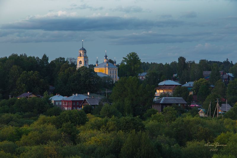 кологрив,  река, унжа, костромская область, костромскаяобласть После закатаphoto preview