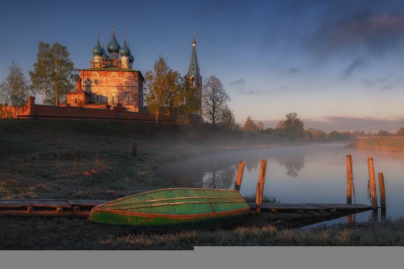 рассвет,дунилово,пейзаж,дунилово деревенский рассветphoto preview