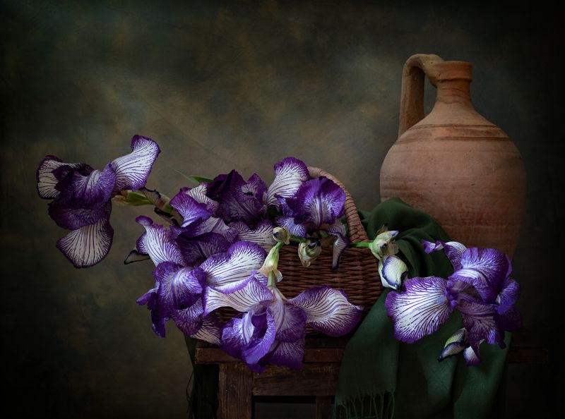натюрморт, цветы, ирисы С ирисамиphoto preview