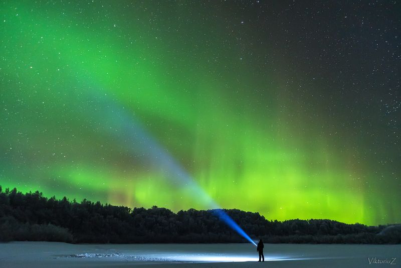 северное сияние, полярное сияние, заполярье, aurora borealis, polar lights photo preview