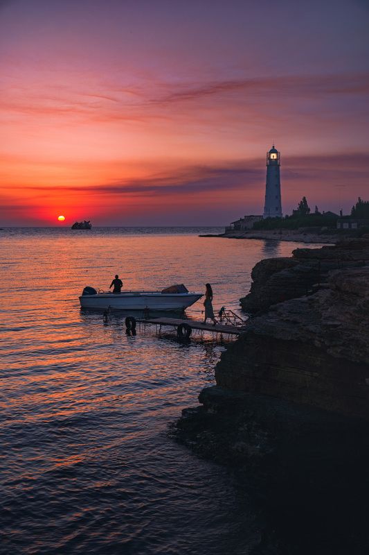 Закат на мысе Тарханкутphoto preview