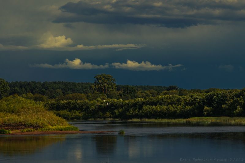 кологрив, унжа, река, костромскаяобласть, костромская область, пейзаж, небо, облака После грозыphoto preview