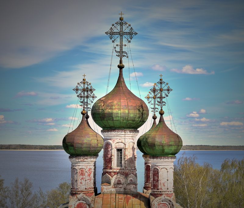 осташков, селигер, купола, храм, Осташковphoto preview