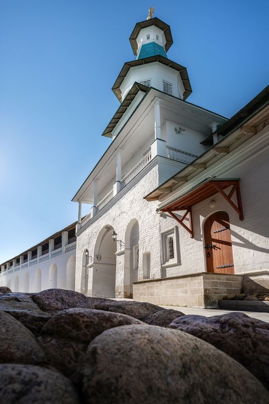 архитектура, монастырь, новый иерусалим, вечер, стены, башни ⠀⠀⠀photo preview