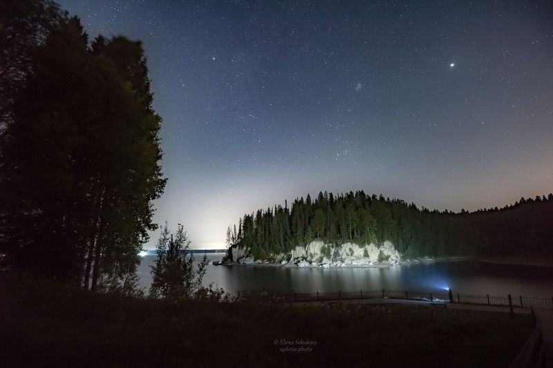 ночь, звезды, природа, пейзаж, лето Звездное небоphoto preview