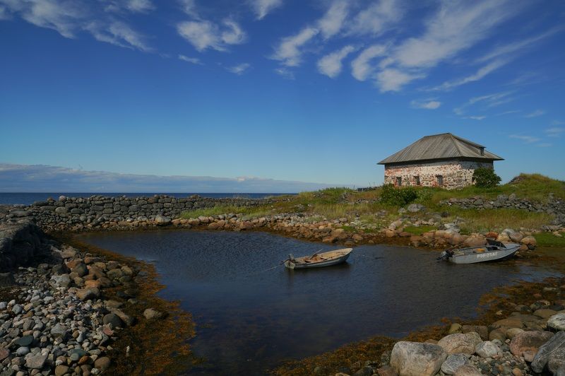 shore, boat, sea, island, sky, summer, landscape, horizon Summerphoto preview